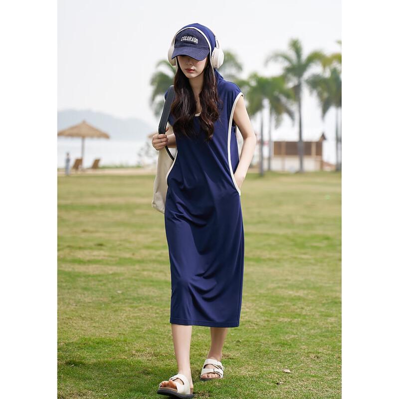 Платье-футболка с капюшоном Demana Klein Blue M