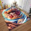 "Anime Style Rug with Straw Hat Character in Action Scene Design" Suitable for use as an anti-slip for living room bedroom sofas