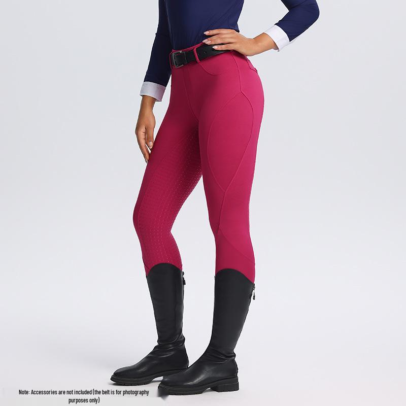 Unisex Non-Slip Silicone Full Seat Equestrian Breeches for Professional Horse Riding