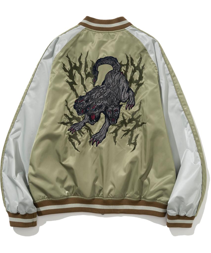 Not4Nerd Cerberus Satin Blouson Jacket - Khaki