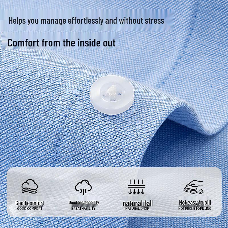 MINISO Men's Smart Casual Short Sleeve Loose Fit Shirt