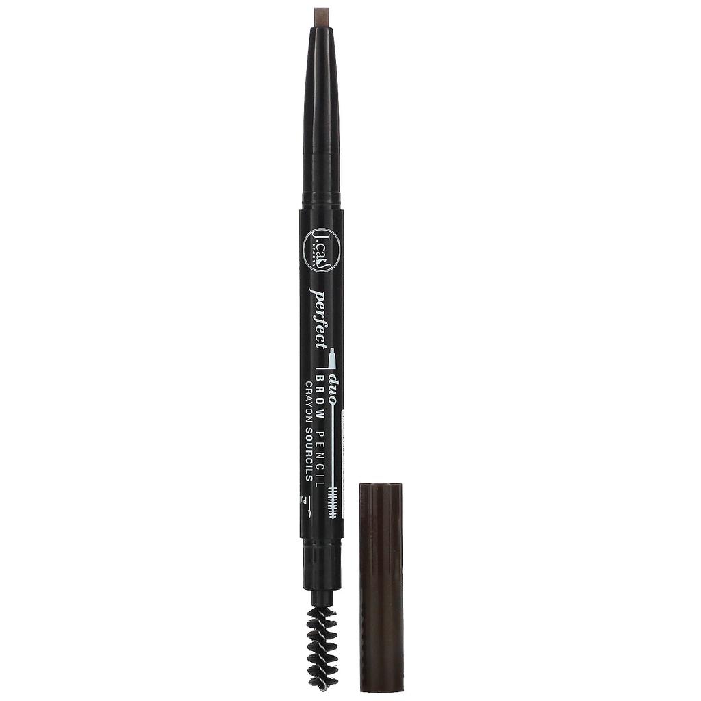 J.Cat Beauty Perfect Duo Brow Pencil, Bdp107 Dark Brown, 0.25G(0.009Oz)
