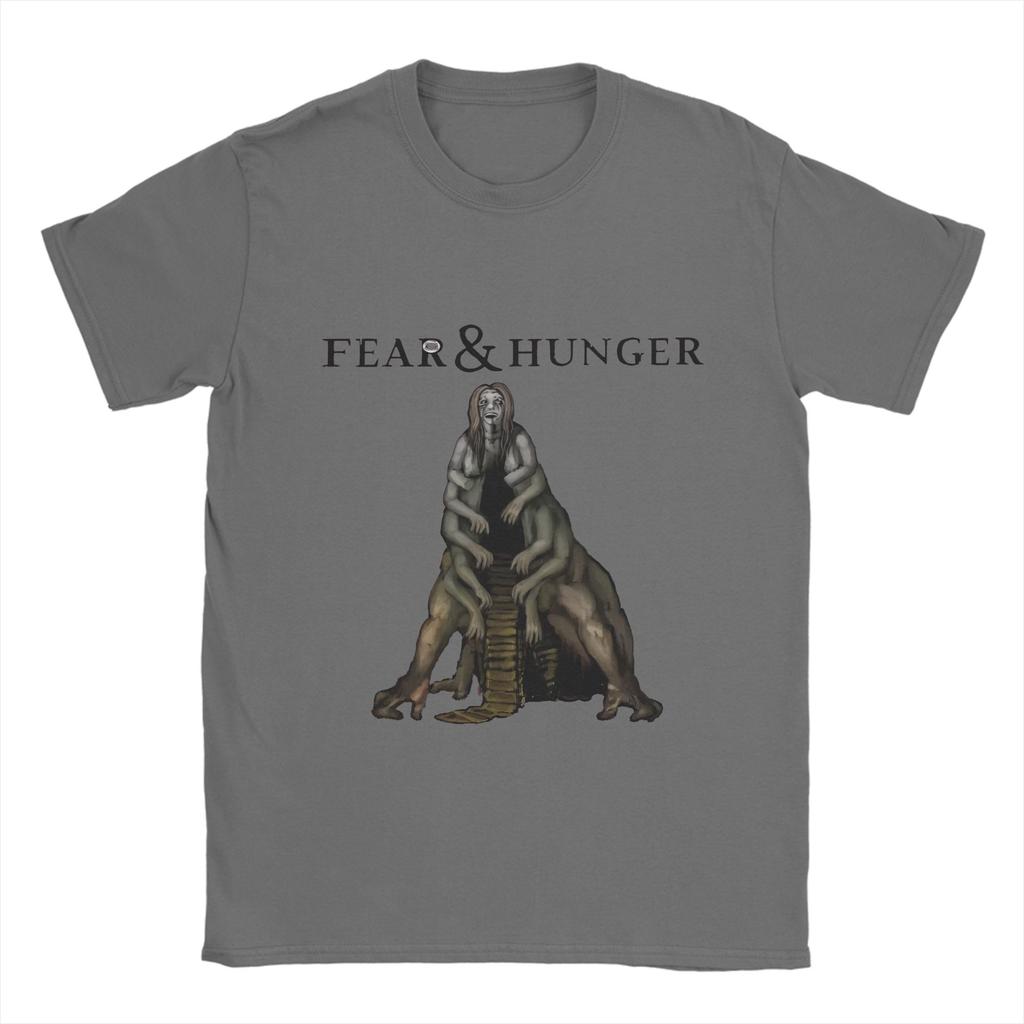 Fear and Hunger Termina  T-Shirt Summer  Popular T-Shirts Men's Cotton O Neck Plus Size 5XL Clothes Short-Sleeved Classic Tops