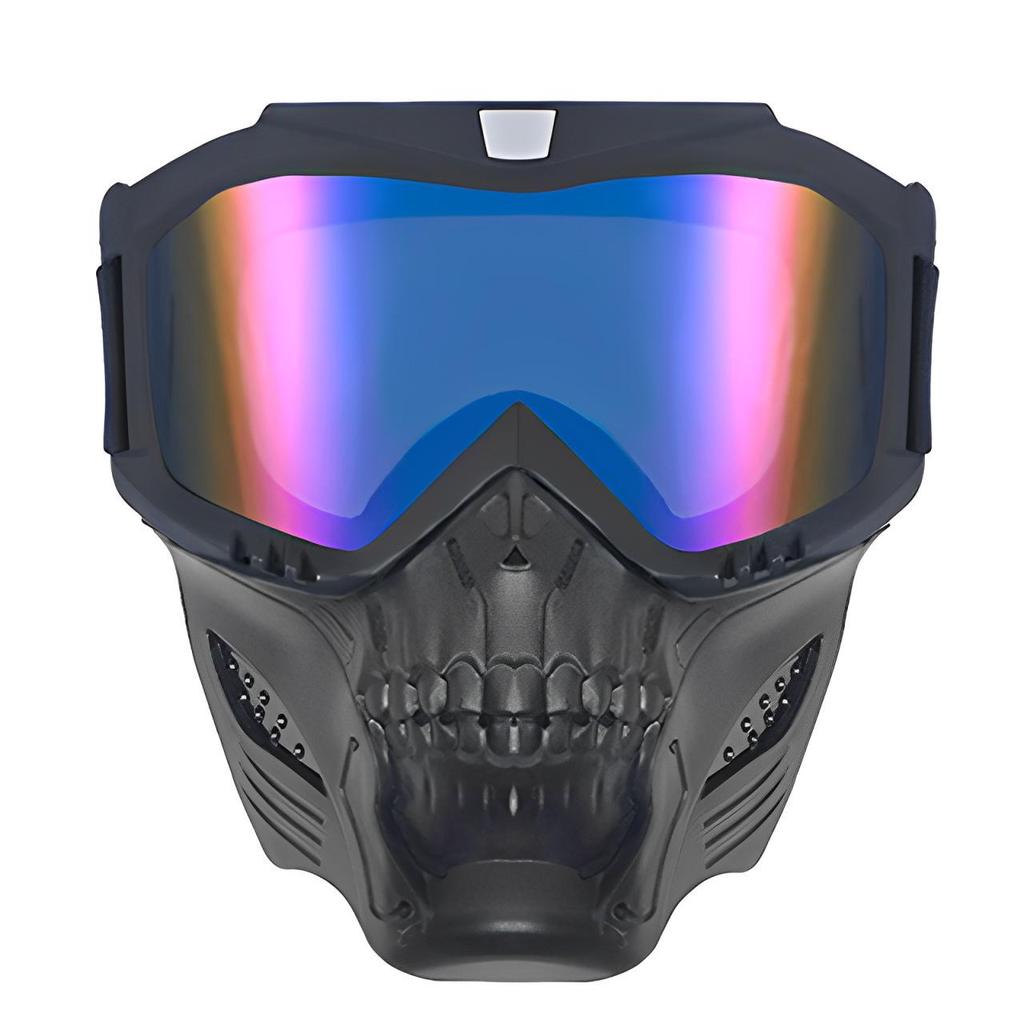 Retro Harley Windproof Face Shield & Goggles for Motorcycle Riding