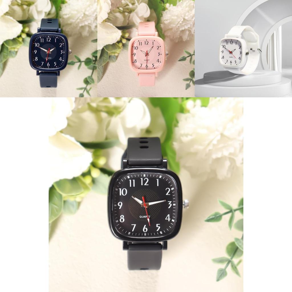 Fashionable Square Dial Teen Watch Quartz Movement 30m Water Resistance And Casual Style
