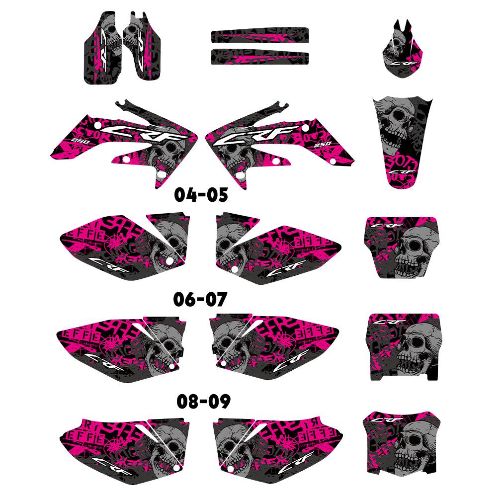 CRF250R CRF250 Off-Road Stickers (2004-2009)