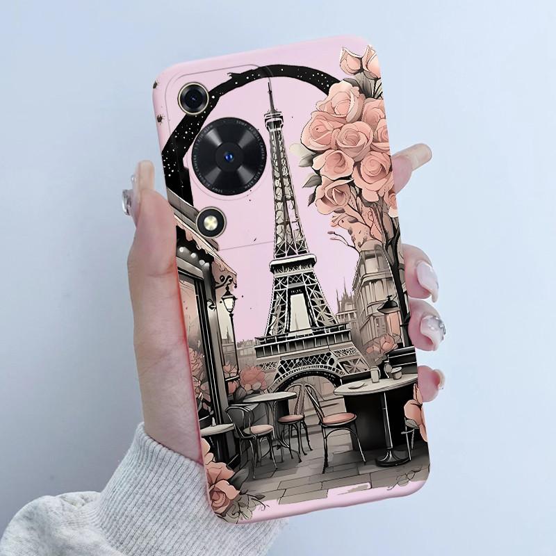 Case For Huawei Nova Y72 Butterfly Floral Girl Design Soft TPU Silicone Back Cover For Huawei Nova Y 72 MGA-LX3 Enjoy 70 Fundas