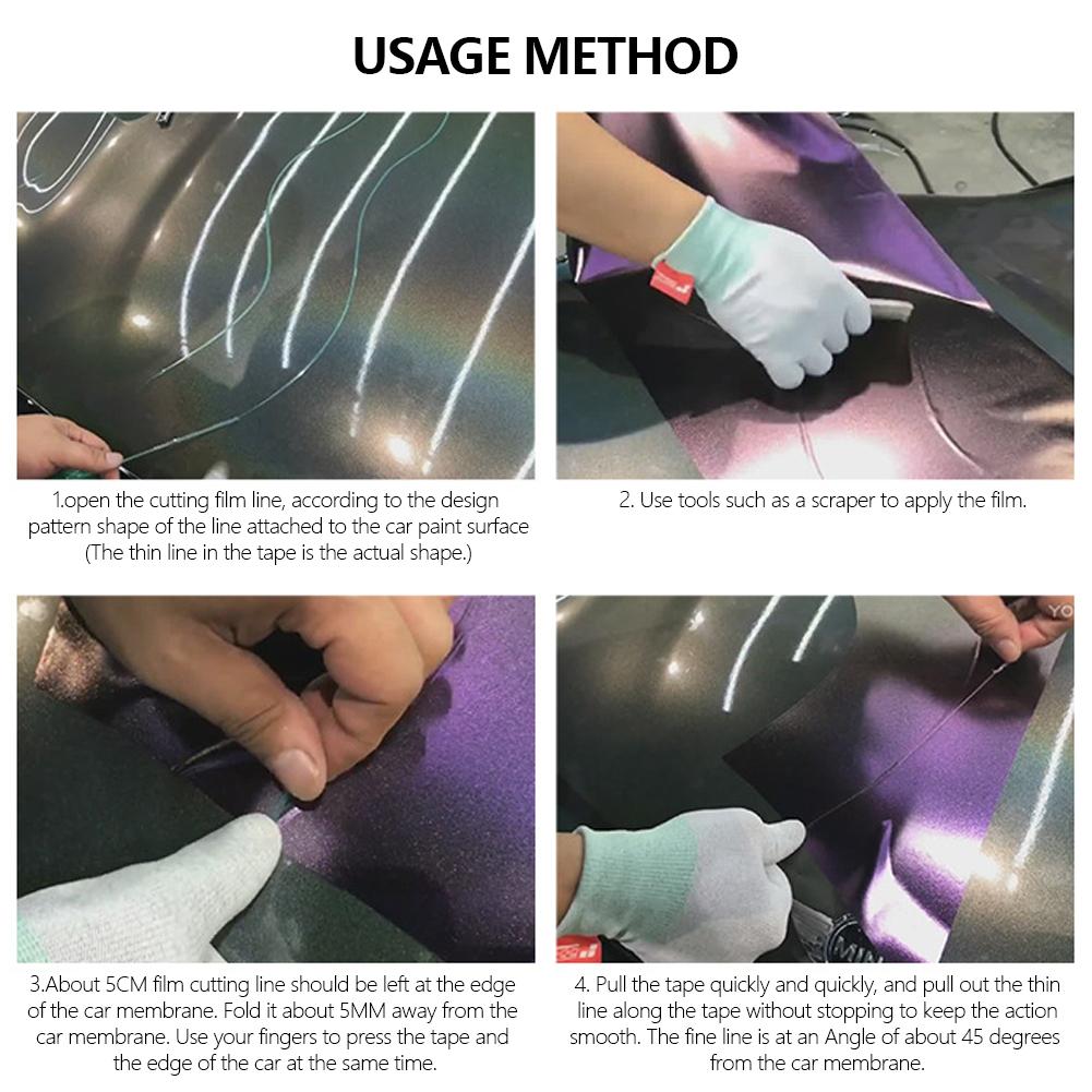 5/10M Vinyl Car Wrap Stickers Knifeless Tape Design Line Car Film Wrapping Cutting Tape Knife Car Styling Tool Accessories