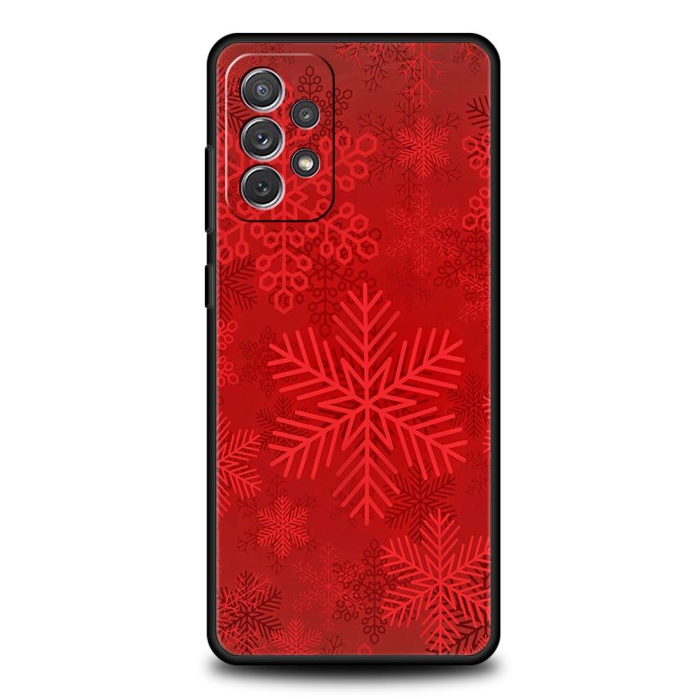Christmas Graphic Printed Phone Case For Samsung A15 A13 A51 A71 A41 A31 A21S A03S A05 A12 A32 A52 A23 A25 A33 A53 A73 5G Cover