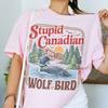 Rivalidad Caliente Lobo Canadiense Estúpido Pájaro Sudadera Hockey RoUnisexce LGBT Camiseta de Fanático del Hockey Equipo Hollanov Camiseta
