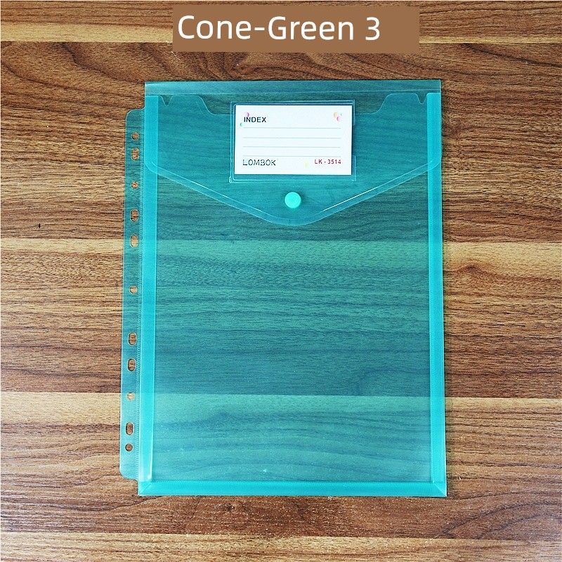 11-Hole Loose-Leaf Bag A4 Folder Protecting Bag Portfolio Contract Information Bag Certificate ID Storage Bag Examination Paper Bag