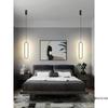 Nordic Minimalist Bedroom Pendant Light - Modern Single-Head Wall Light with Long Wire