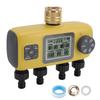 Irrigation Timer 4 Zone Independent Programmable 34in Brass Inlet IPX5 Sprinkler Timer with Rain