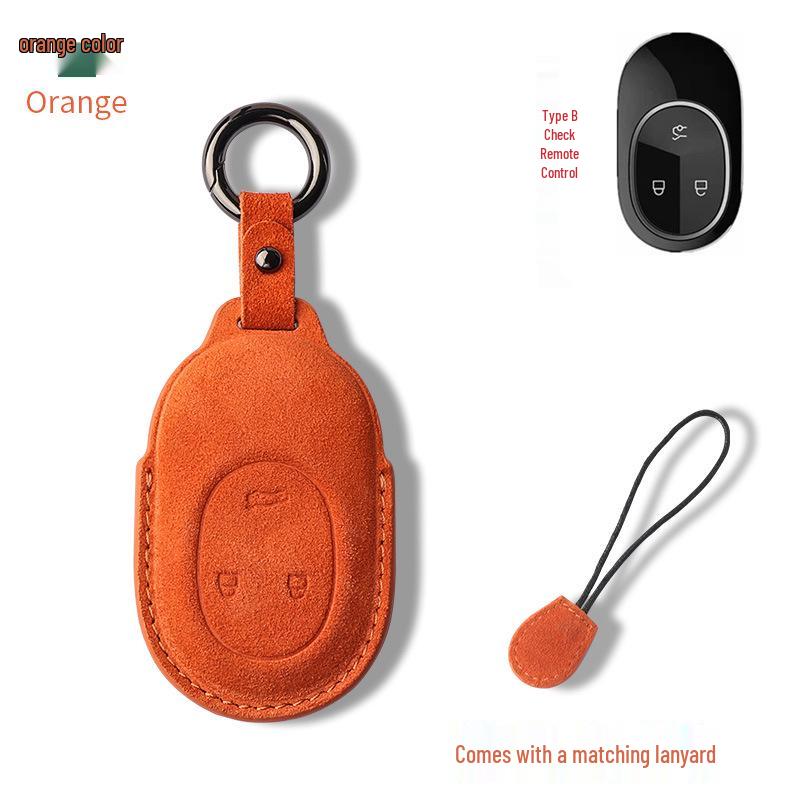 NIO ET5/ET7/ES6/ES8/EC6 Hochwertiges Wildleder Schlüsseletui - Unisex Auto Schutzschale Hülle
