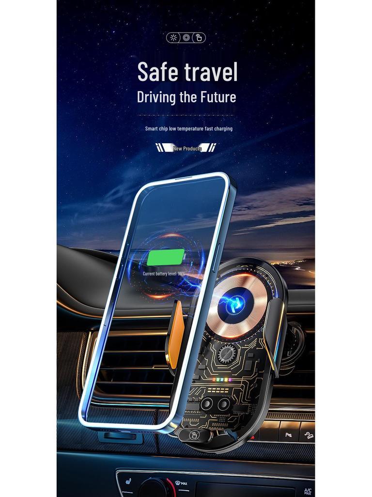 Magic Clip Q18 Transparent Car Wireless Charging Phone Holder