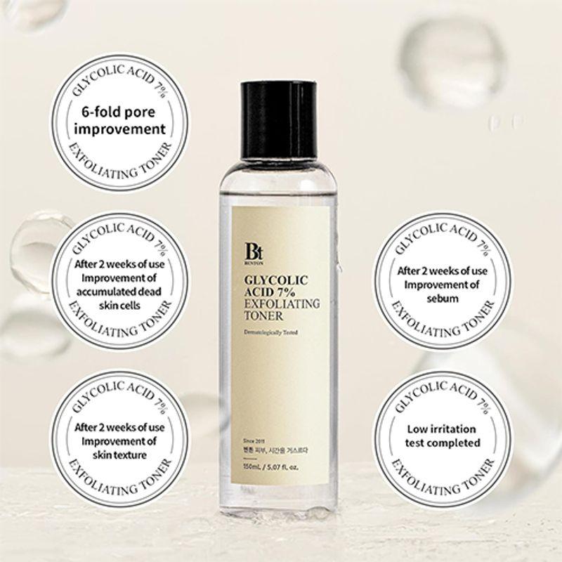 Benton Glykolsäure 7 % Peeling-Toner 150 ml
