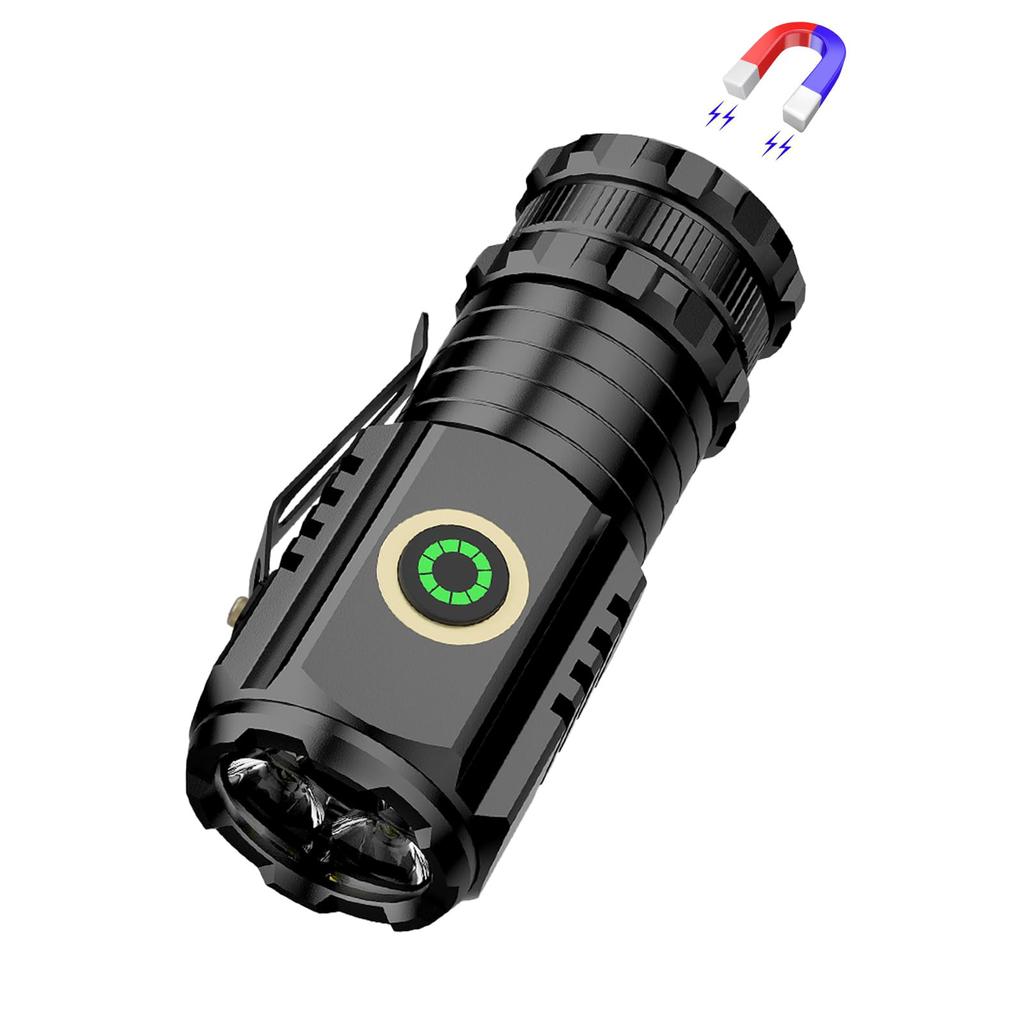 LED de Alto Brilho 1000lm e LED Potente 1500mAh Recarregável 5 Iluminações Portátil COB Trabalho IPX5 Clipe de Bolso com Liga Perfeito para Desastre Exterior