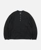 FRIZMWORKS Slub Henley Neck L/S Tee _ Black