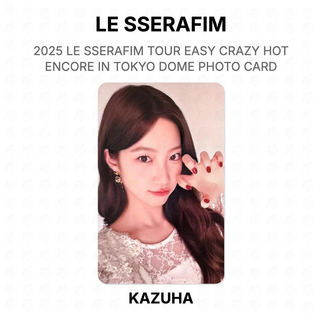 LE SSERAFIM 2025 LE SSERAFIM TOUR EASY CRAZY HOT ENCORE IN TOKYO DOME PHOTO CARD Official Photocard