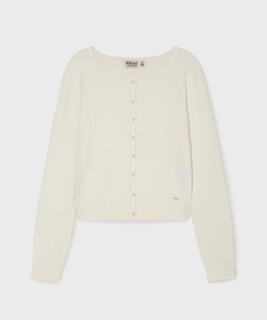 Who.A.U Punching Skashi Cardigan (Set-Up) / Whckg2433F