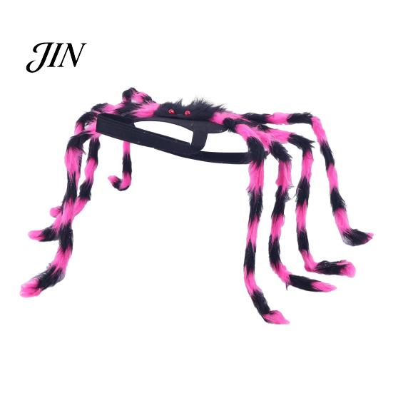 Fastener Buckle Pet Costume Halloween Spider for Dog Cat, Hairy Dress Up Outfit Party Accessory, Festival Pets