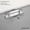 Aluminum Alloy No-Drill Handle for Glass, Wood, or Wardrobe Doors and Windows