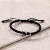 Unique Bamboo Patterned Couple Bracelets Braided Wrist Rope Accessory for Lovers Seeking Meaningful Accessories