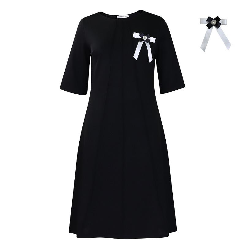 Women's New Fashion Temperament Elegant Solid Color Loose Large Size African Dress