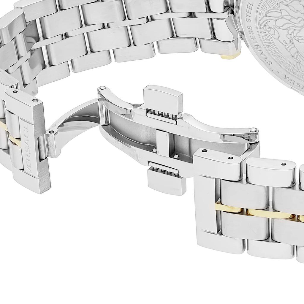 Hodinky GRECA CHRONO Stříbrný ciferník Nerezová ocel Safírové sklo Quartz 45MM Švýcarské hodinky VEPM00520 [Versace] Pánské [Položka]