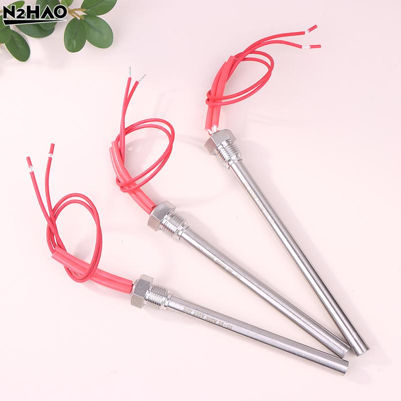 Silver + Red 300W/350W 220V Ignition Igniter Pellet Stove Igniter Hot Rod Heating Tube Ignitor Heating Tube 140/150/170MM