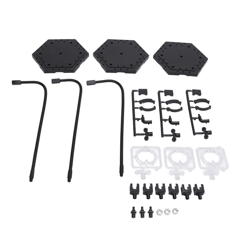 3 Pack Action Figure Stand ABS Stainless Steel Bendable Doll Figure Support Display Holder Base for