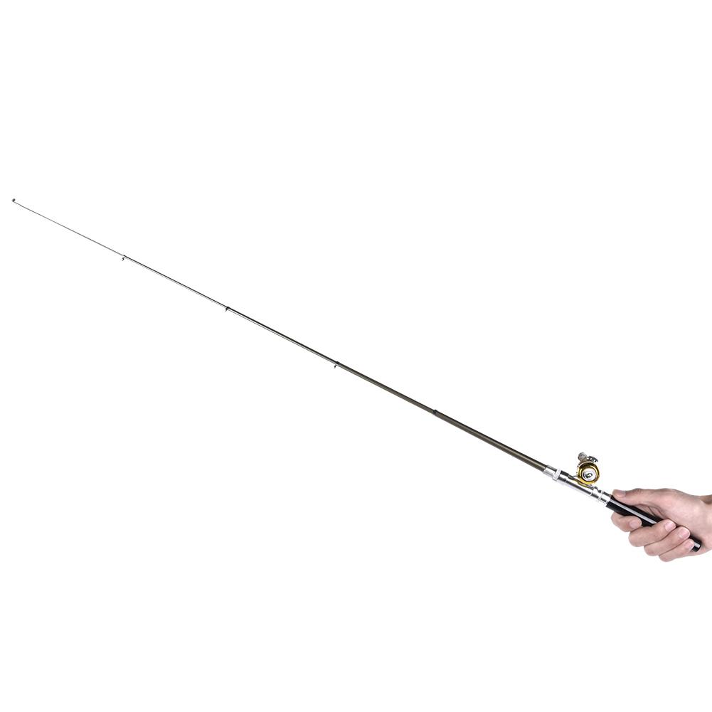 Portable Aluminium Alloy Fishing Pole Reel Set Lightweight Fishers Tackle Accessory