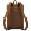 Retro Men'S Backpack Flip Cowhide School Bag 17 Inch Crazy Horse Leather Three-Dimensional Backpack Cowhide Casual Travel Bag
