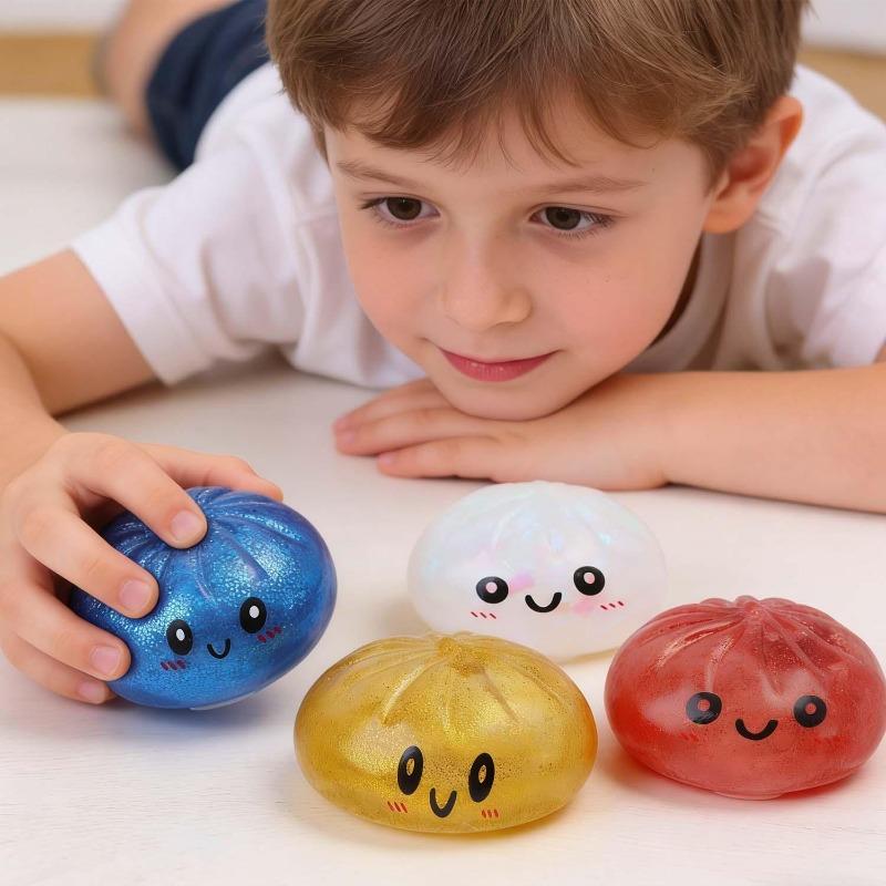 Simulation Flash Dumpling Pressure Ball Slow Rebound Soft Pinch Decompression Office Home Decorat Children Adults Birthday Gifts