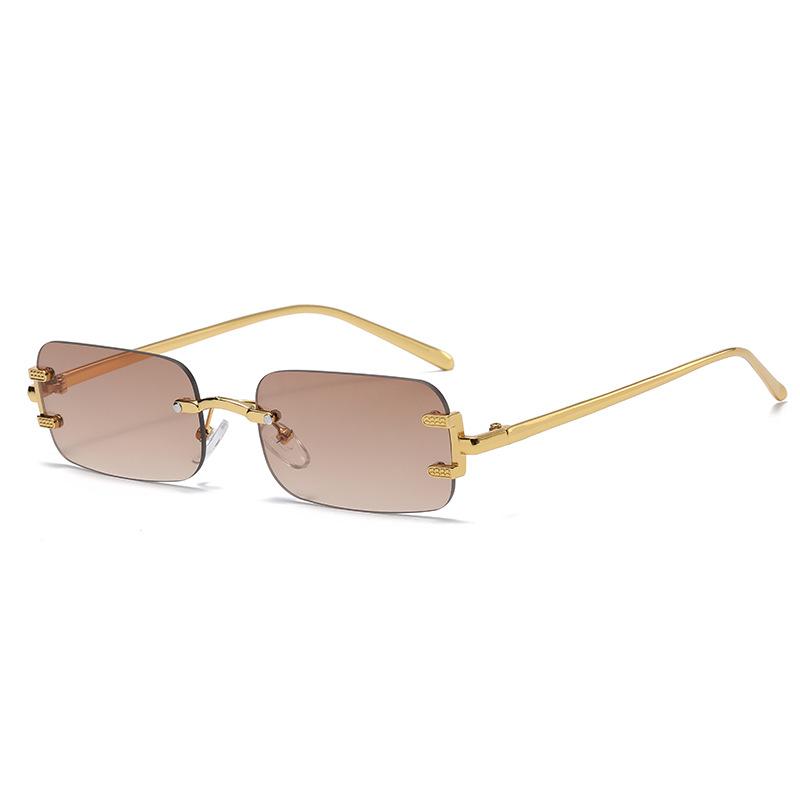 HBK 2023 New Arrivals TAYLOR RECTANGULAR Rimless Sunglasses