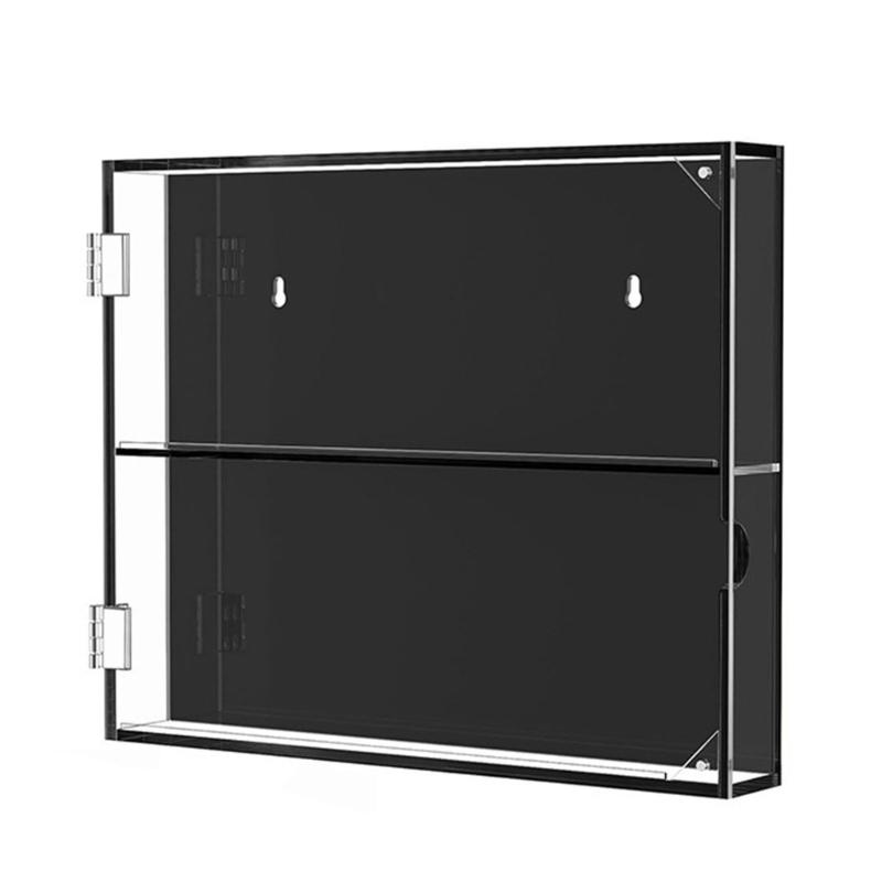 

Wall Mounted Sports Card Display Case Sports Memorabilia Display Case Wall Mount Card Holder Acrylic Portable Cabinet