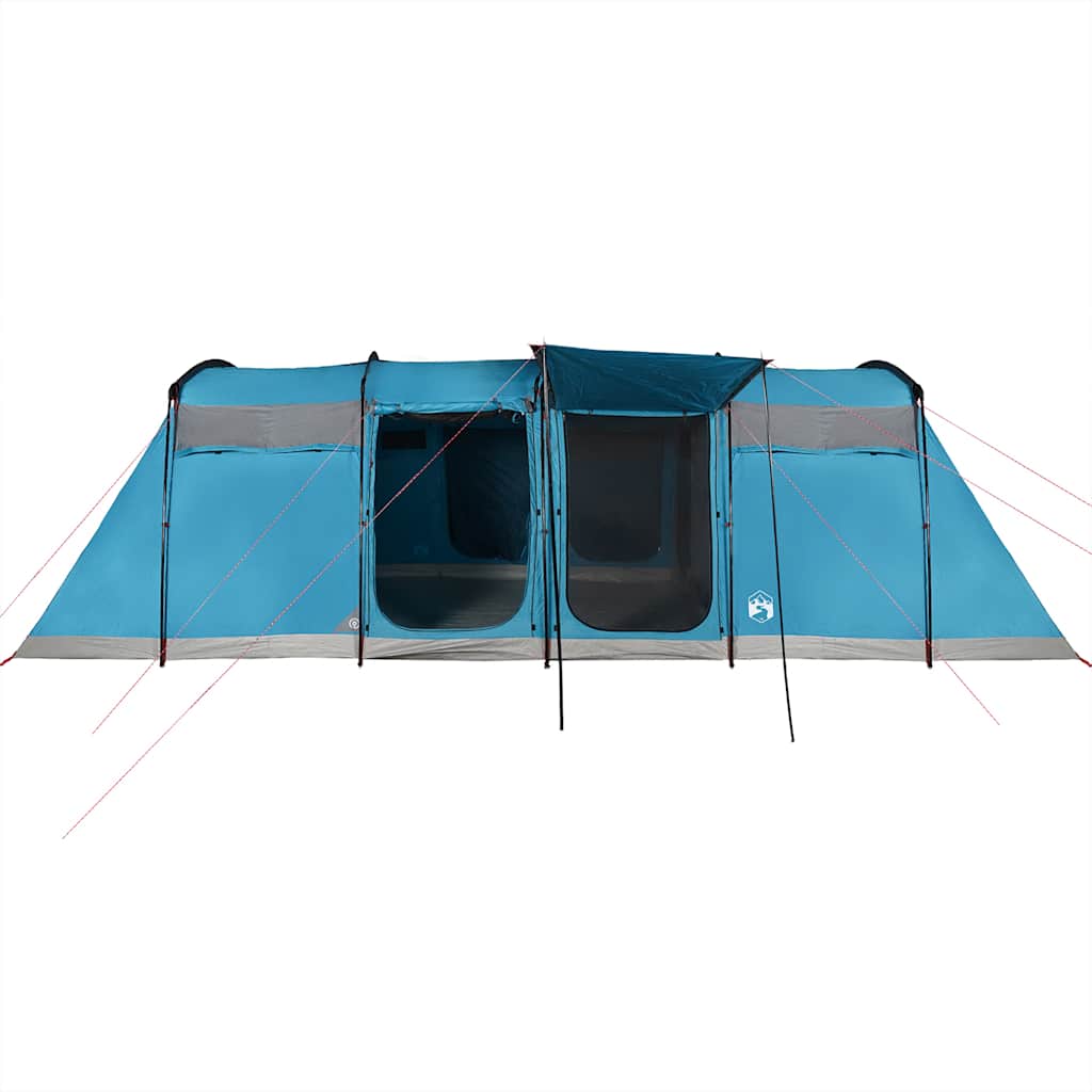 Tunnel Family Tent for 10 Persons Blue Waterproof