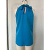 Moda de Verano para Mujer Blusa sin Mangas con Cuello Halter Camisa Casual Calada Elegante Top sin Mangas de Color Sólido Camisas Dulces Simples Holgadas para Mujer