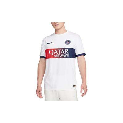 Camiseta de Manga Corta con Cuello Redondo Versión Jugador Visitante Paris Saint-Germain Temporada SS24 Hombre Tops Blanco DX2619-101