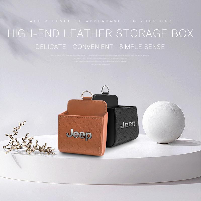 Car Air Outlet Storage Box Phone Lipstick Lighter Organizer For Jeep Renegade Compass Grand Cherokee Wrangler Patriot Rubicon AJV1