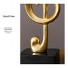 Ruijie Minimalist Resin Music Note Ornament Set