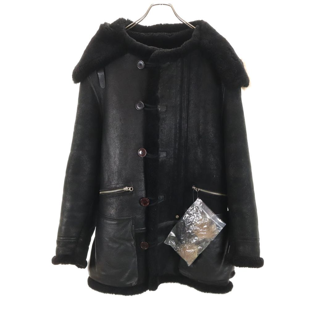 AVIREX B-7 Mouton Flight jacket M black Alaska Men's Used