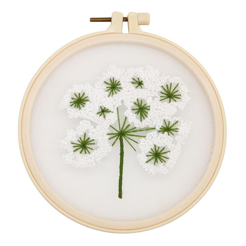 Průhledná příze Vyšívací DIY sada: Lu Výšivka Závěsný Design pro Začátečníky