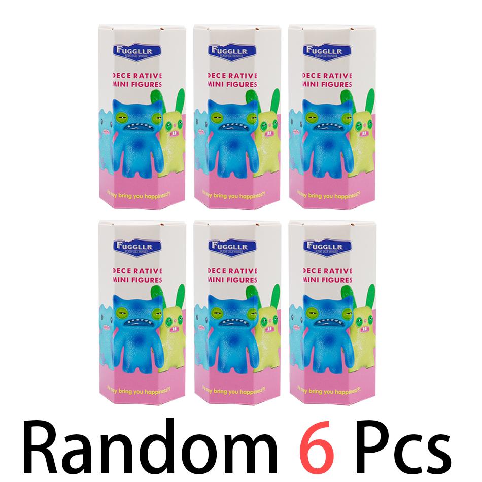 12Pcs  Original Fuggler Figure Toys Box Funny Ugly Tooth Monsters Action Figurine Collectible Model Doll Gift Kid