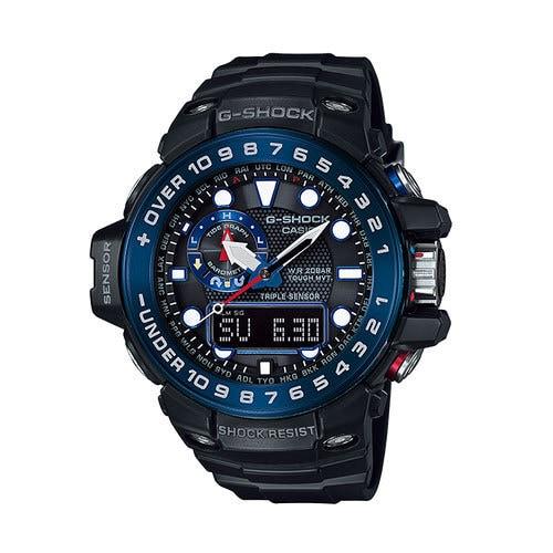 

Casio Чоловічий годинник G-SHOCK GWN-1000B-1BJF [GULFMASTER Blue X Black] круглий годинник чорний цифровий аналоговий