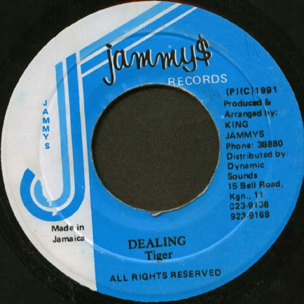 7inch Record TIGER - Dealing None Jammy's Records 1991 Jamaica Reggae, Ska & Dub Used