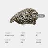 Spice Girl Designer Leopard Print Forward Hat Yabi Tide and Niche Retro Beret Women's Fashion Newsboy Hat