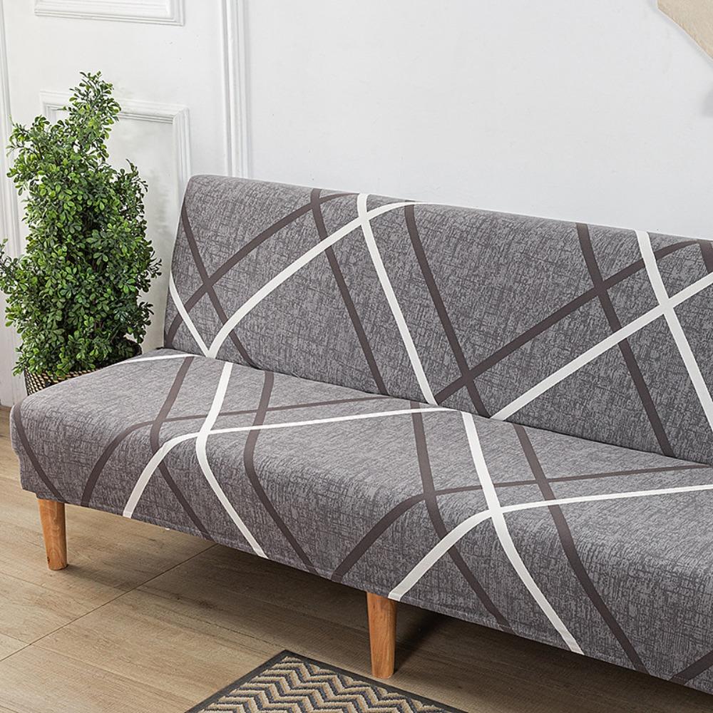 Milk Silk Elastic Sofa Cover Slipcover Furniture Protector Dustproof Stretchable No Armrest Full Coverage