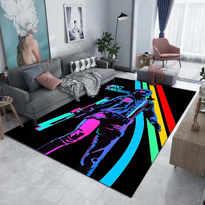 Multi-size A-Arc R-aiders Pattern Carpet for Living Room Bedroom Sofa Home Decor Non-slip Floor Mat Play Area Rug