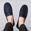 Fashion Trendy Fashion Outdoor Lazy Loafers Leather Men's Walking Shoes 2025 Summer New Driving Flat Casual Style Men's Business Shoes